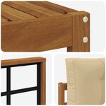 vidaXL Ensemble de canapés d'extérieur 10 Pièces Naturel et Beige