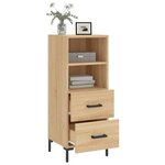 vidaXL Buffet Chêne sonoma 34 5x34x90 cm Bois d'ingénierie