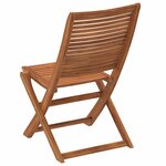 vidaXL Chaises de jardin pliantes lot de 8 51x66x95 cm bois d'acacia