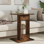 vidaXL Table d'appoint Bois ancien 45 x 40 x 62 5 cm Bois d'ingénierie