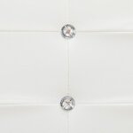 vidaXL Lit avec matelas à mémoire de forme Blanc Similicuir 160x200 cm