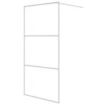 vidaXL Paroi de douche Blanc 100x195 cm Verre ESG transparent