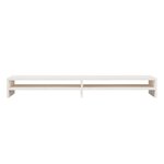 vidaXL Support de moniteur Blanc 100x24x13 cm Bois de pin solide