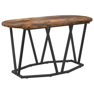 Table basse vidaXL en chêne fumé 80x40x40 5 cm en bois composite et métal