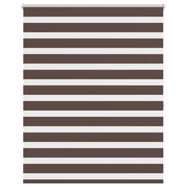 vidaXL Store vénitien Zebra 140 9 x 175 cm  largeur du tissu 136 7 cm  couleur café