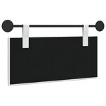 vidaXL Tête de lit suspendue Blanc Tissu