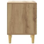 vidaXL Table de chevet Chêne artisanal 62 x 34 5 x 48 cm