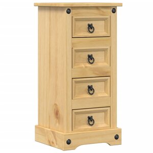 vidaXL Table de chevet Corona 35x32 5x74 cm bois de pin massif