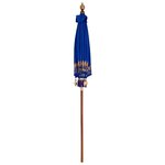 vidaXL Parasol Autre Bleu x 250 cm Coton et bois massif