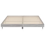 vidaXL Cadre de lit sans matelas sonoma gris 180x200 cm