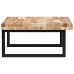 vidaXL Étagère de vasque murale acier et bois massif d'acacia