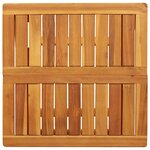 vidaXL Table pliable de jardin 50x50x50 cm bois d'acacia solide