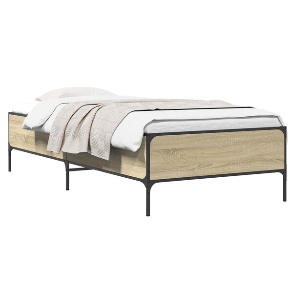vidaXL Cadre de lit Chêne Sonoma 80 x 200 cm Bois d'ingénierie