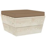 vidaXL Salon de jardin palette 6 Pièces avec coussins bois d'épicéa