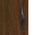 vidaXL Buffet haut Chêne marron 69 5x34x180 cm Bois d'ingénierie