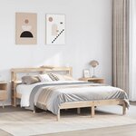 vidaXL Cadre de lit sans matelas 120x190 cm bois de pin massif