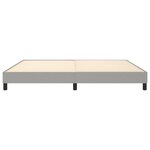 vidaXL Cadre de lit Gris clair 200x200 cm Tissu