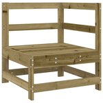 vidaXL Salon de jardin 11 Pièces bois de pin imprégné