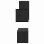 vidaXL Ensemble meuble TV 4 Pièces Chêne noir 30.5 x 30 x 60 cm