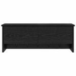 vidaXL Porte-manteau mural avec étagère Chêne noir 80 x 20 x 30 cm
