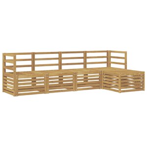 vidaXL Ensemble de canapés d'extérieur 5 Pièces Blanc