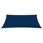 vidaXL Voile de parasol Tissu Oxford rectangulaire 4x6 m Bleu