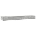 Tiroirs de Lit vidaXL Gris Béton 200x36 5x16 5 cm en Bois Ingénierie