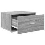 vidaXL Armoire à tiroirs Gris 55 x 45 x 33 5 cm Bois d'ingénierie