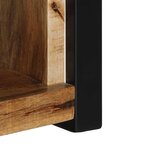 vidaXL Meuble TV 80x30x35 cm bois massif de manguier brut