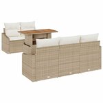vidaXL Ensemble de salle à manger pour jardin Beige  Crème
