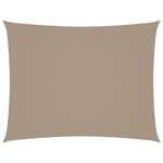vidaXL Voile de parasol tissu oxford rectangulaire 2x3 m taupe