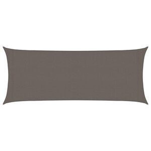 vidaXL Voile d'ombrage 160 g/m² Anthracite 2x5 m PEHD