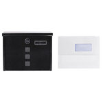 Boîte aux Lettres en Acier  Chance E7104  Serrure Couverte  Noir