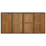 vidaXL Ensemble de salle à manger pour jardin 9 Pièces Noir et Marron