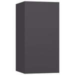 vidaXL Meubles TV 7 Pièces Gris 30 5x30x60 cm Bois d'ingénierie