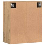 vidaXL Armoire murale chêne artisanal 60x31x70 cm bois d'ingénierie