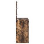 vidaXL Coiffeuse Chêne fumé 78.5 x 41 x 135 cm Bois d'ingénierie