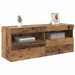 vidaXL Meuble TV mural Bois Ancien 100 x 30 x 40 cm Bois d'ingénierie