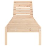 vidaXL Chaise longue 199 5x60x74 cm bois massif de pin