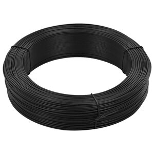 vidaXL Fil de liaison de clôture 250 m 0 9/1 4 mm Acier Anthracite