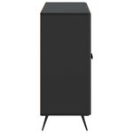 vidaXL Buffet Noir 89 x 34 5 x 80 cm Bois d'ingénierie