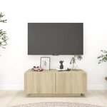 vidaXL Meuble TV Chêne sonoma 100x35x40 cm Bois d'ingénierie