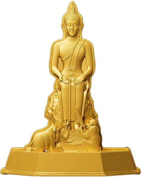 Pièce de monnaie en Argent 5000 Francs g 31.1 (1 oz) Millésime 2024 7 Days Buddha WEDNESDAY EVENING