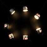 Vidaxl lampes de sol à led 10 pièces blanc chaud