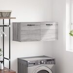 vidaXL Armoire murale sonoma gris 80x36 5x35 cm bois d'ingénierie