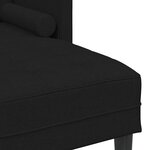 vidaXL Ensemble de Canapés Noir 173 x 131 x 67 cm tissu