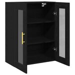 vidaXL Meuble mural Chêne noir 69 5 x 34 x 90 cm Bois d'ingénierie