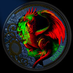 Monnaie BASILISK Mythical Creatures Metal 3€ Euro Austria 2026 (PRÉCOMMANDE)