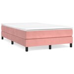 vidaXL Cadre de lit Rose 120x200 cm Velours