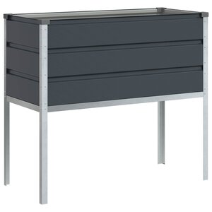 vidaXL Jardinière Anthracite 100 x 45 x 90 cm Acier galvanisé
